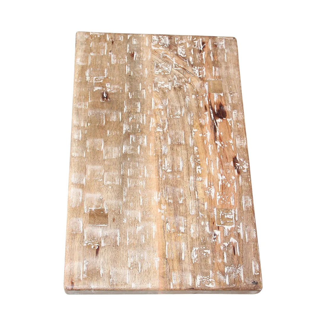 Planche à découper en bois récupéré rustique 40x25 cm