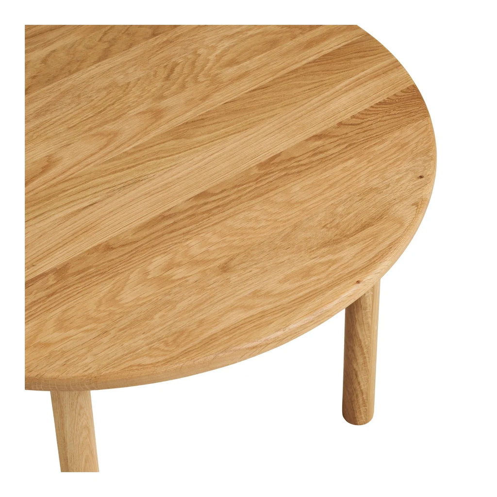 Table basse ronde en bois de chêne clair naturel Ø70 cm