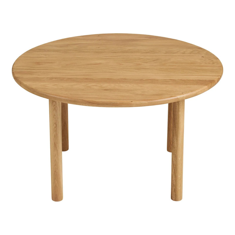 Table basse ronde en bois de chêne naturel pour salon – Ø70 cm
