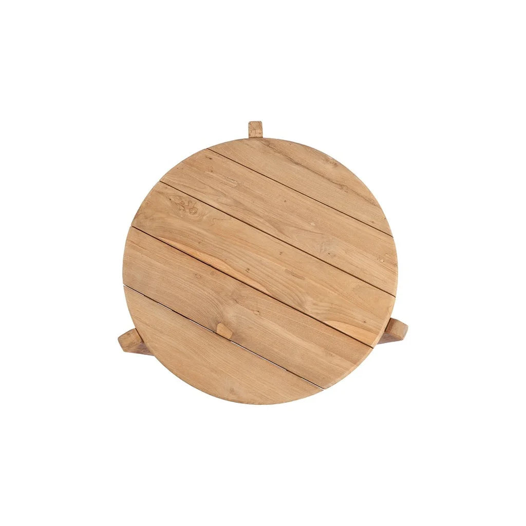 Table en bois rond pour La table basse Seseh - S - Extérieur