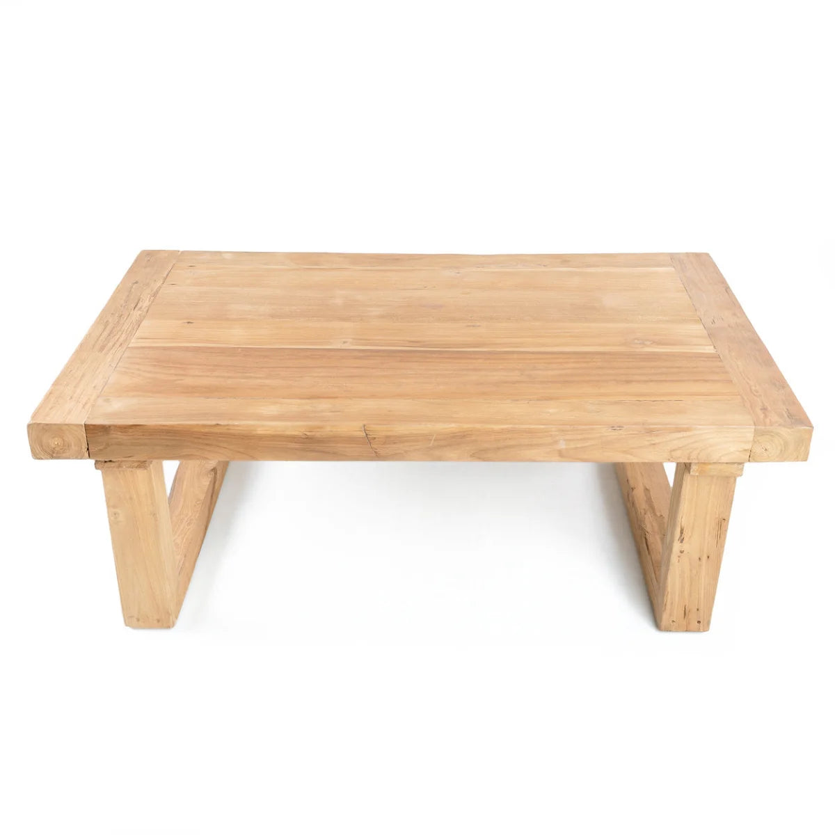 Table basse en teck recyclé naturel 110x70 cm