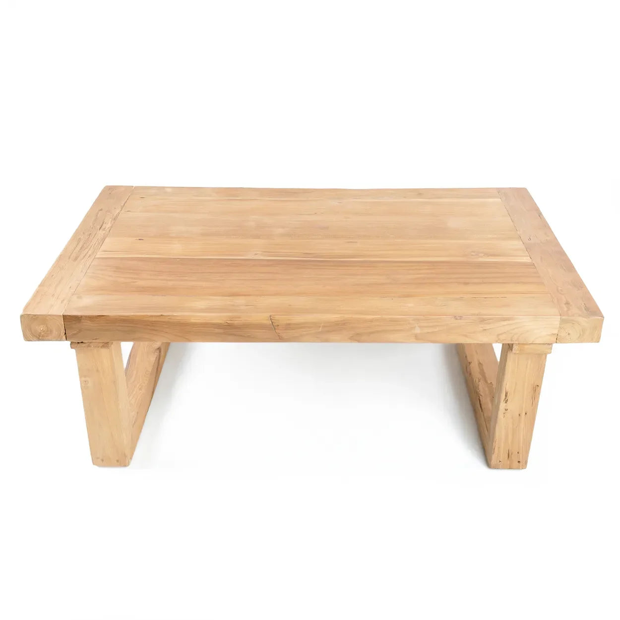 Table basse en teck recyclé naturel 110x70 cm
