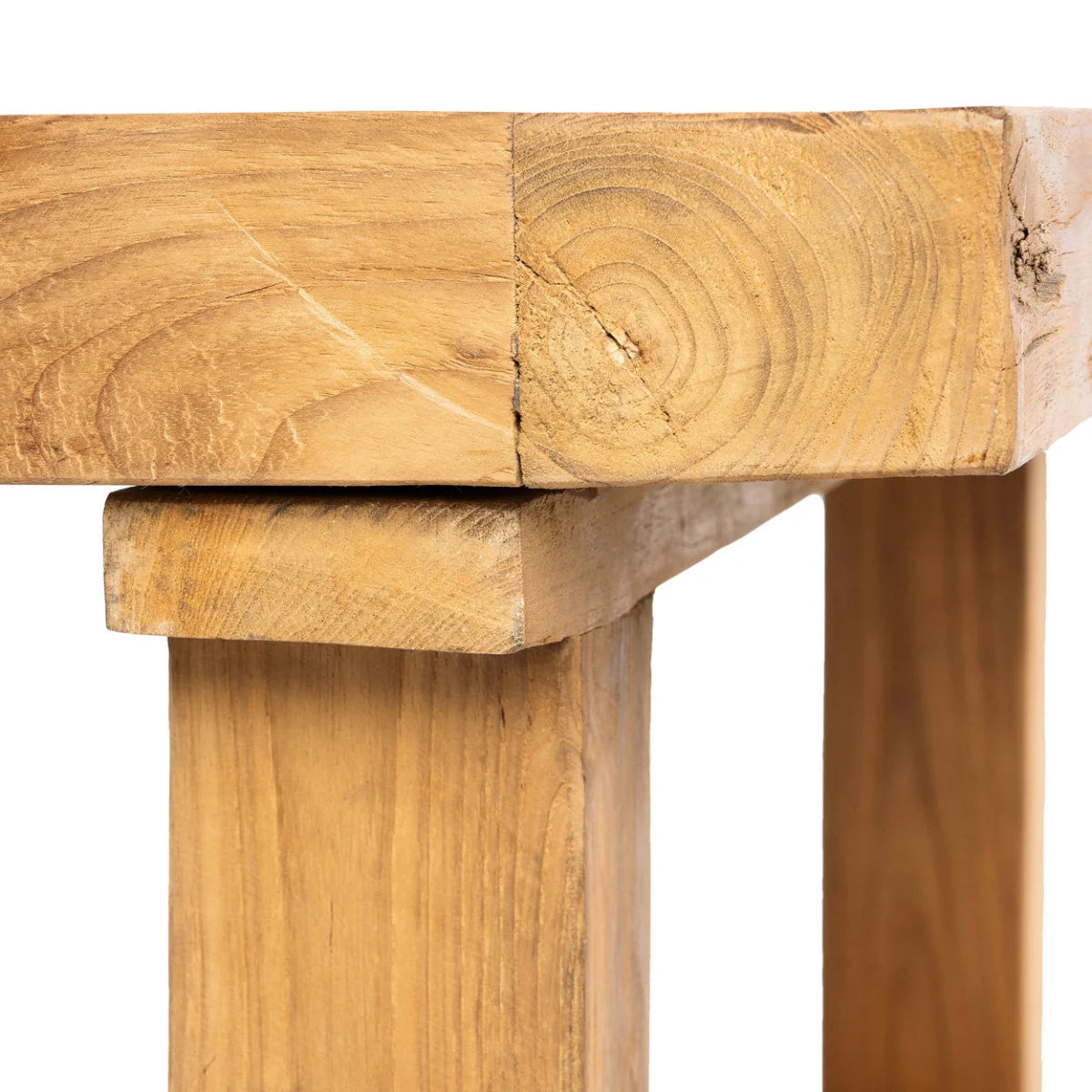 Table basse en teck recyclé naturel 110x70 cm