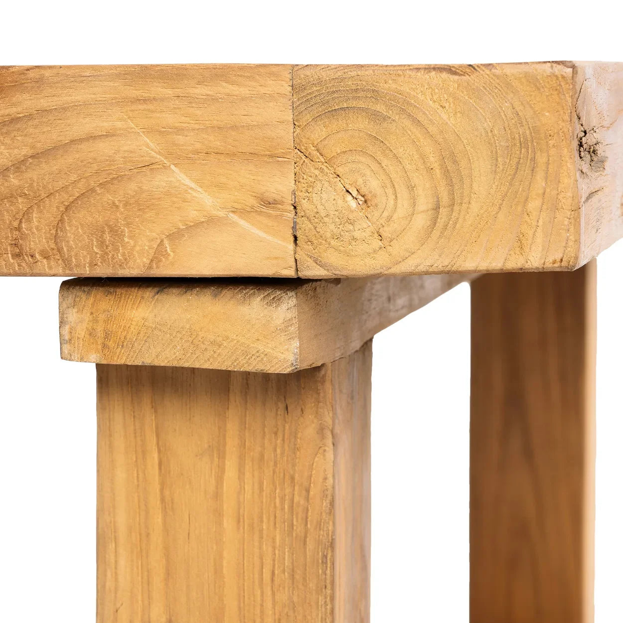 Table basse en teck recyclé naturel 110x70 cm