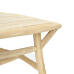 Coin supérieur en bois clair de la table basse Tulum Naturelle_40