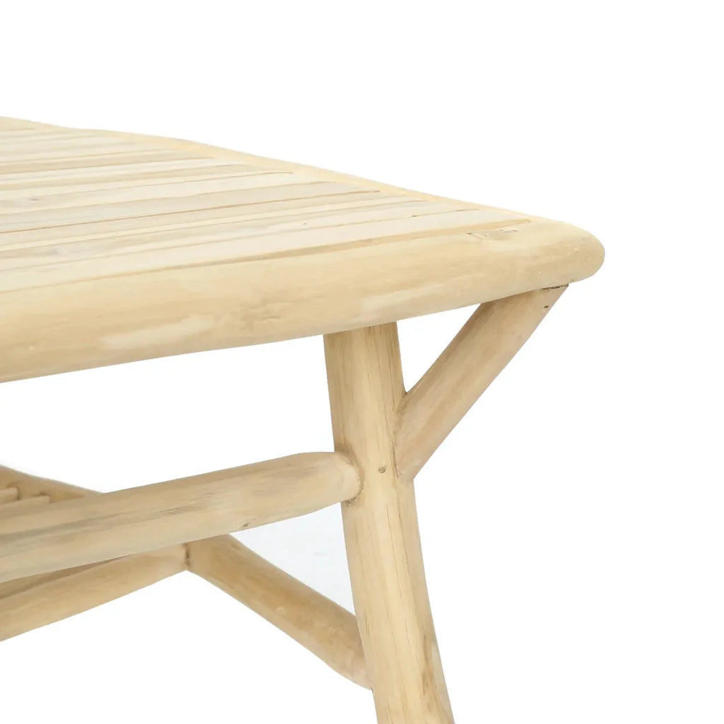 Coin supérieur en bois clair de la table basse Tulum Naturelle_40
