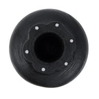 Vase en bois noir avec une tête en forme de fleur pour La table basse Tutup Noire