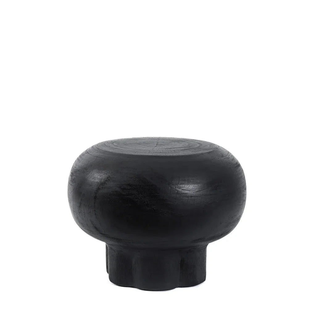Tabouret noir en forme de champignon pour La table basse Tutup Noire