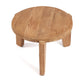 Tabouret rond en bois à trois pieds pour le La table basse Wabi Sabi S