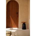 Table d’appoint en bois de suar naturel 40x40 cm