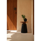 Table d’appoint en bois de suar naturel 40x40 cm