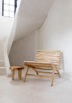 Table d’appoint en bois de suar naturel 40x40x35 cm