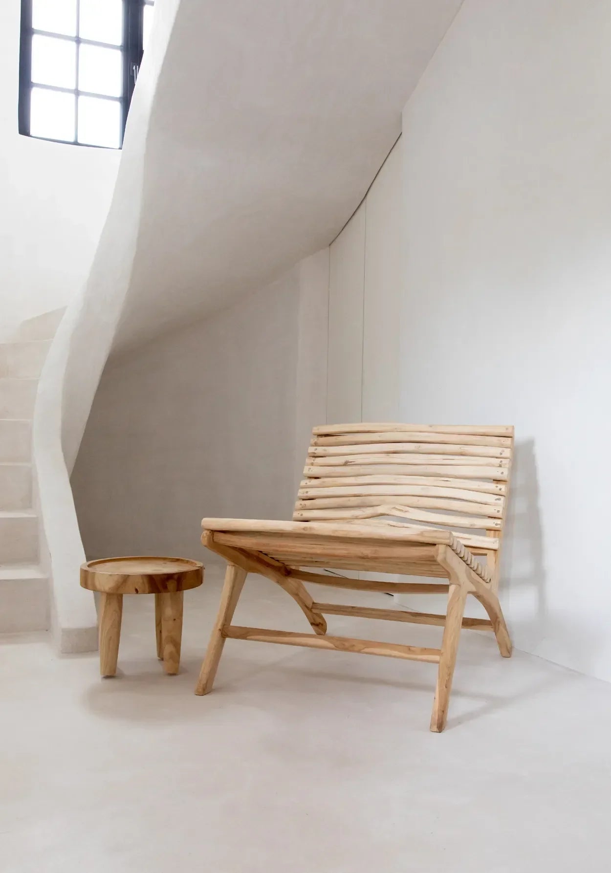 Table d’appoint en bois de suar naturel 40x40x35 cm