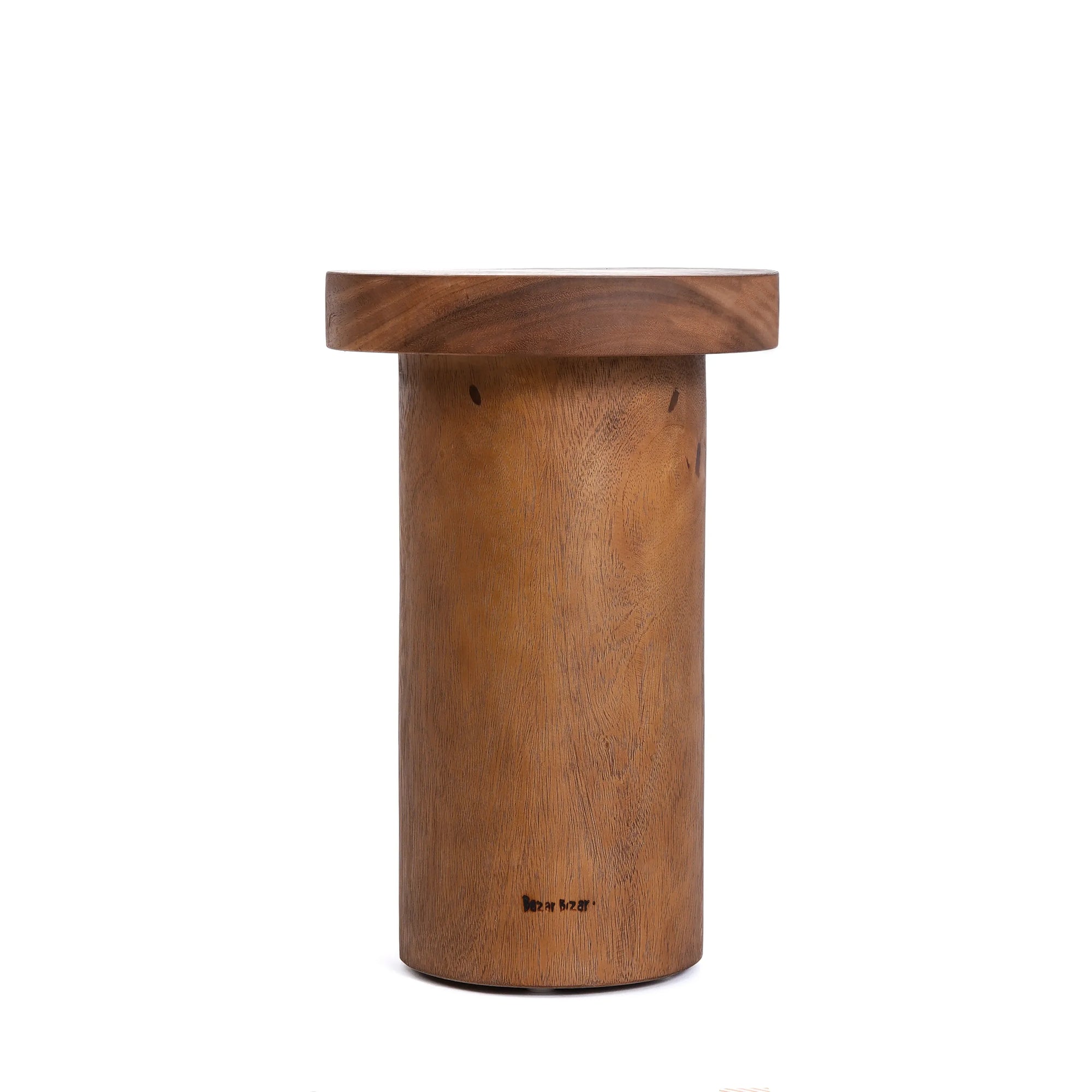 Table d’appoint en bois de Suar naturel 45x30 cm