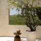 Table d’appoint en bois de suar naturel 45x35 cm