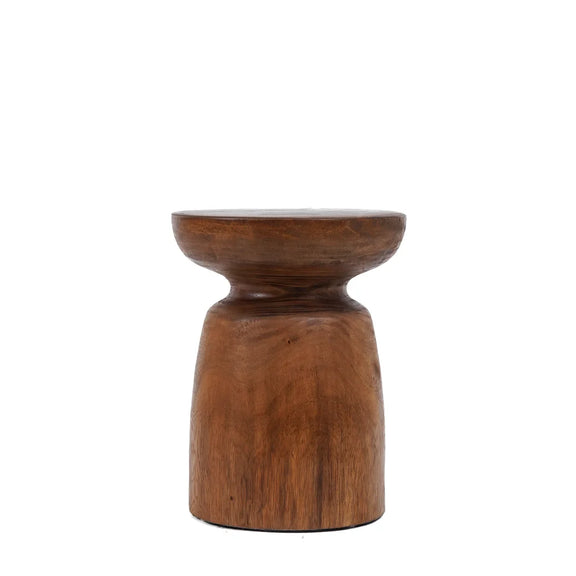 Table d’appoint en bois de suar naturel 45x35 cm