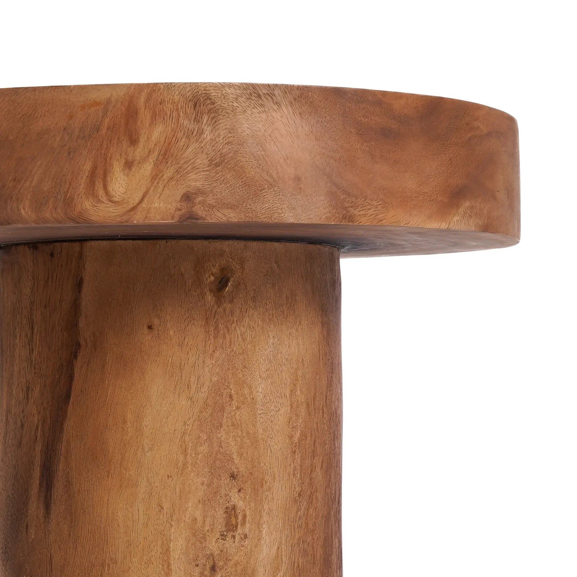 Table d’appoint en bois de suar naturel 60x60 cm