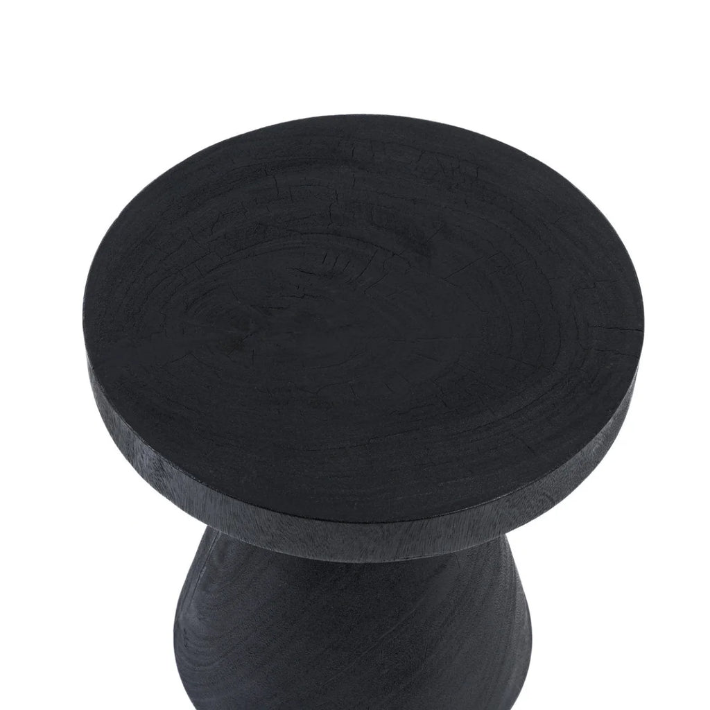 Table d’appoint en bois de suar noir 40x40 cm