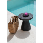 Table d’appoint en bois de suar noir 40x40 cm