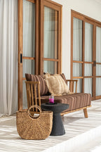 Table d’appoint en bois de suar noir 40x40 cm
