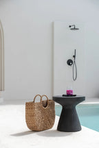 Table d’appoint en bois de suar noir 40x40 cm