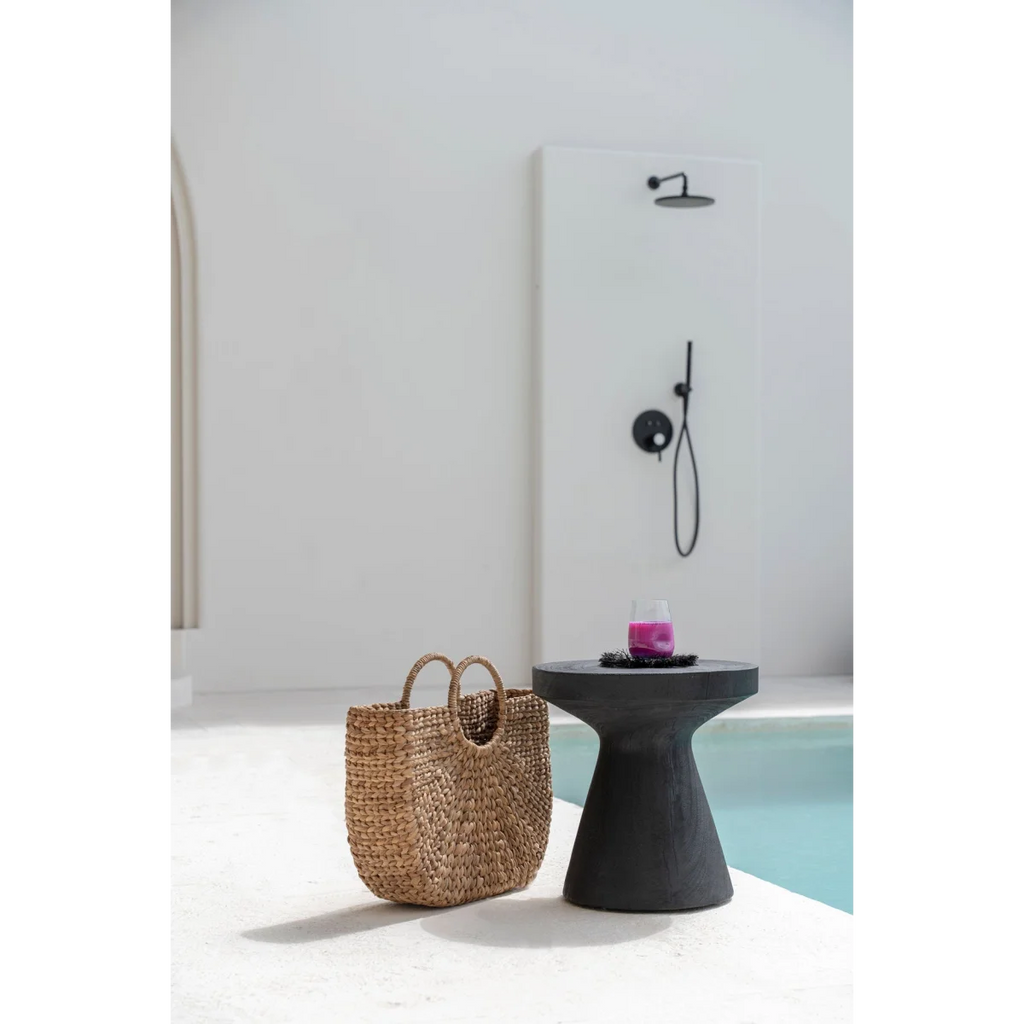 Table d’appoint en bois de suar noir 40x40 cm