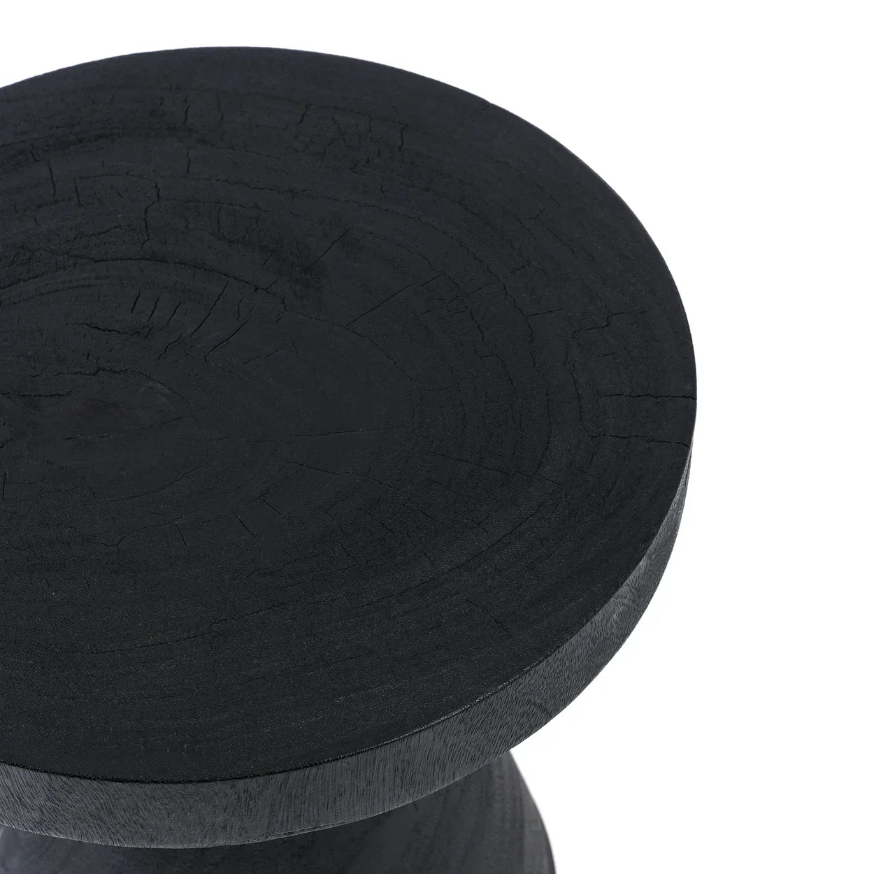 Table d’appoint en bois de suar noir 40x40 cm