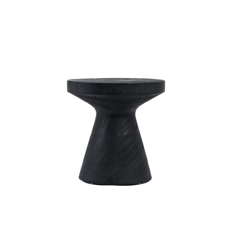 Table d’appoint en bois de suar noir 40x40 cm