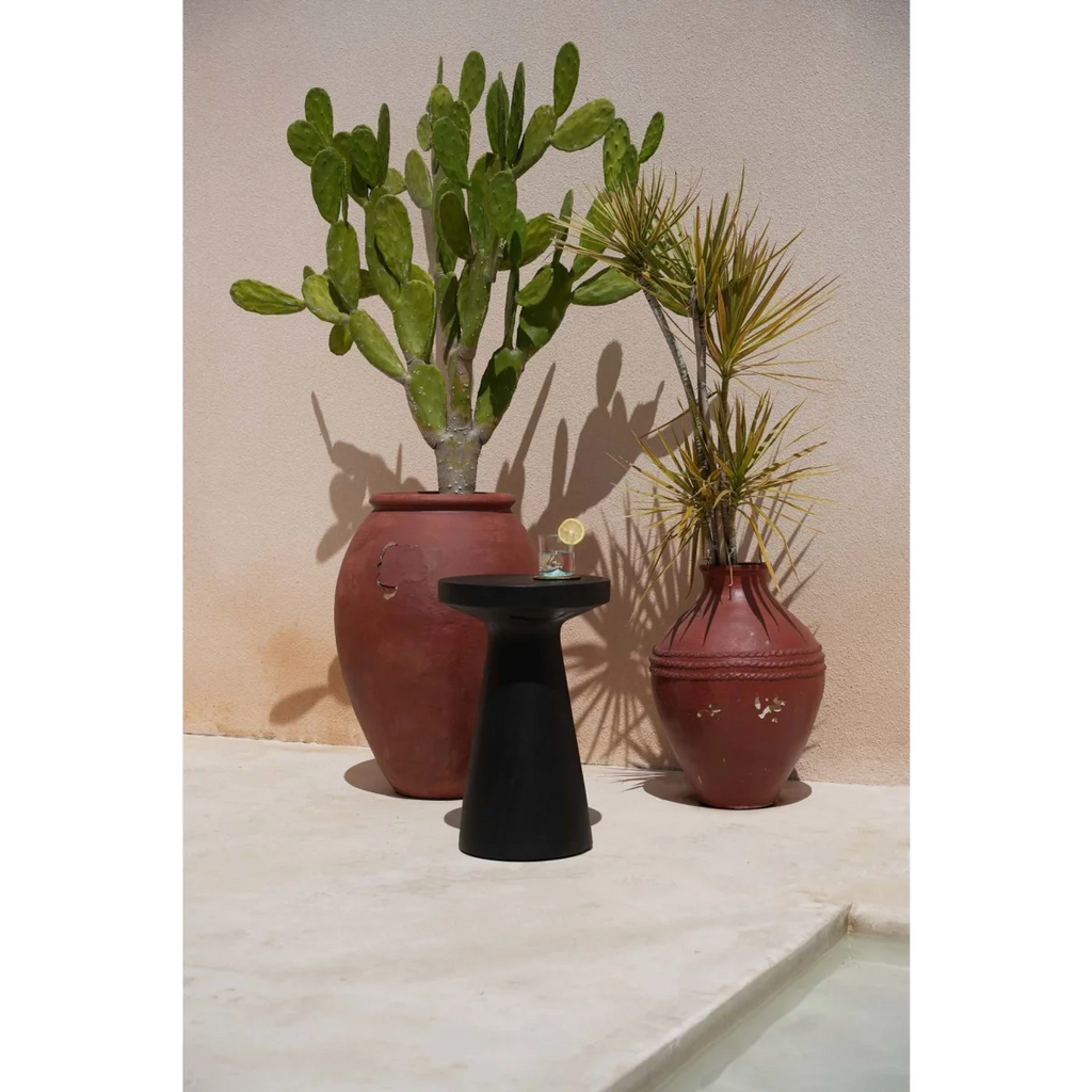 Table d’appoint en bois de suar noir 40x60 cm