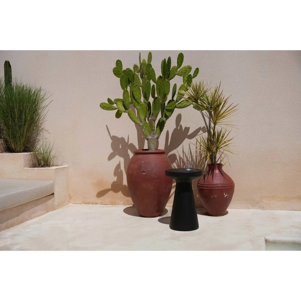 Table d’appoint en bois de suar noir 40x60 cm