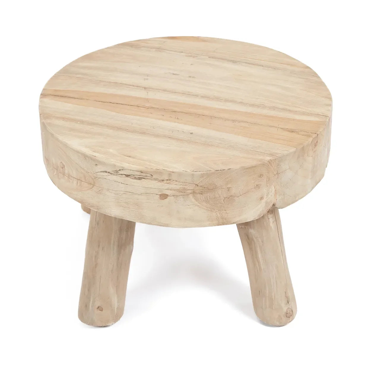 Table d’appoint en bois de teck recyclé 45x45 cm