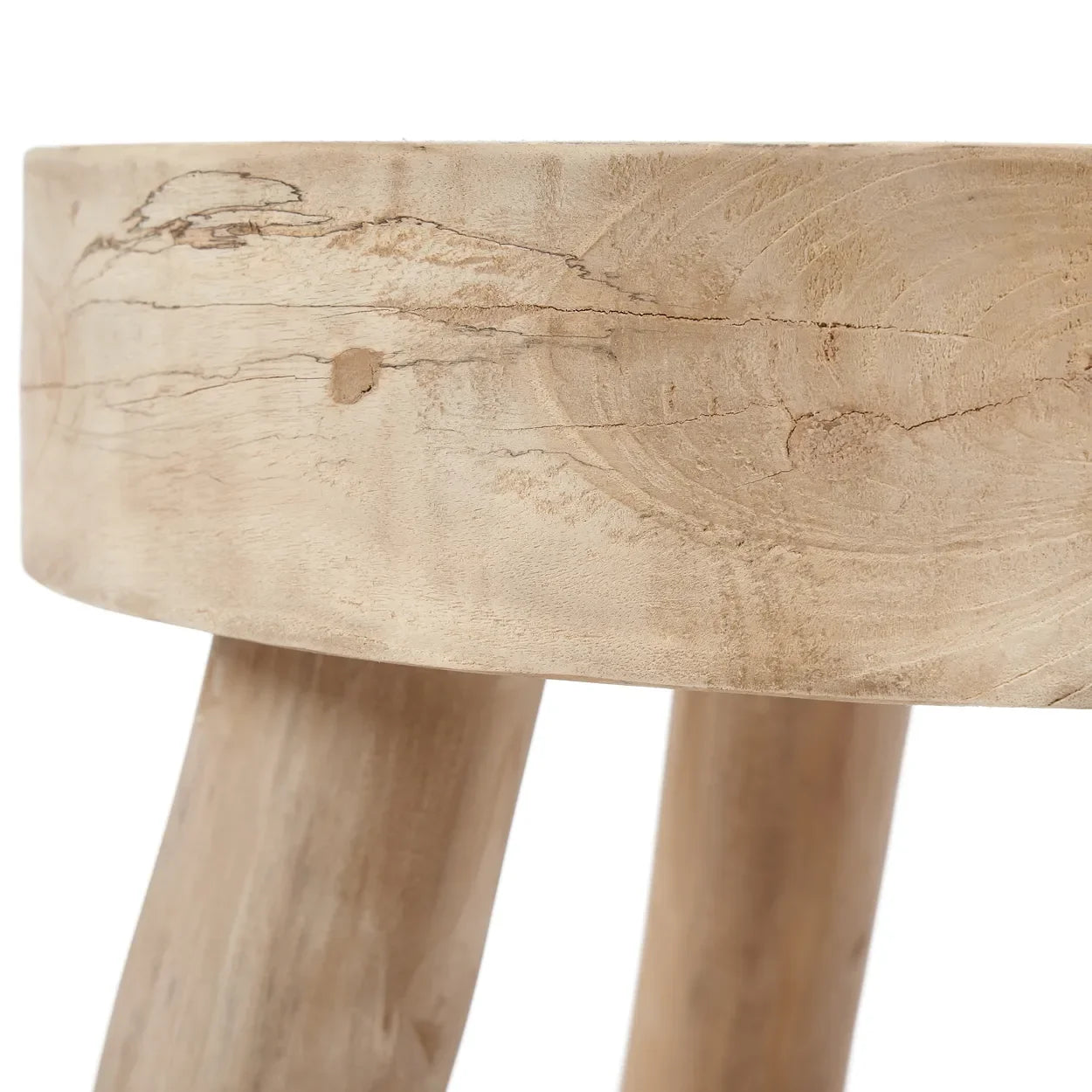 Table d’appoint en bois de teck recyclé 45x45 cm
