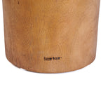 Table d’appoint cylindrique en bois de suar naturel – Ø40 cm