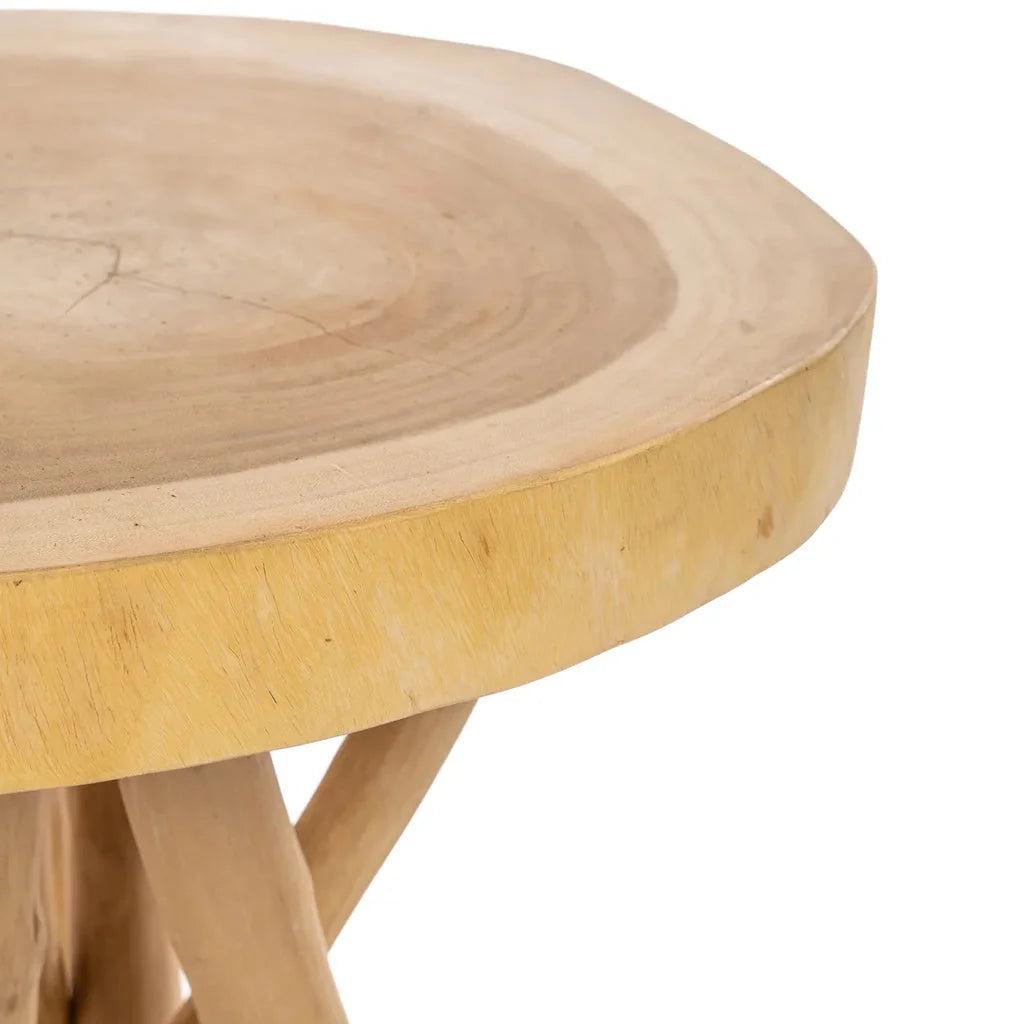 Table d’appoint ronde en bois pour la décoration intérieure La table dappoint Gili