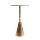 Table d’appoint en laiton motif croco 60x35 cm