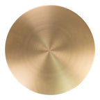 Table d’appoint en marbre et laiton Ø41x58 cm