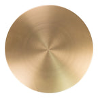 Table d’appoint ronde en marbre et laiton Ø51x52 cm en laiton brossé