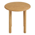 Table d’appoint ronde en chêne clair naturel Ø40 cm