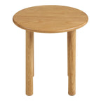 Table d’appoint ronde en chêne clair naturel Ø40 cm
