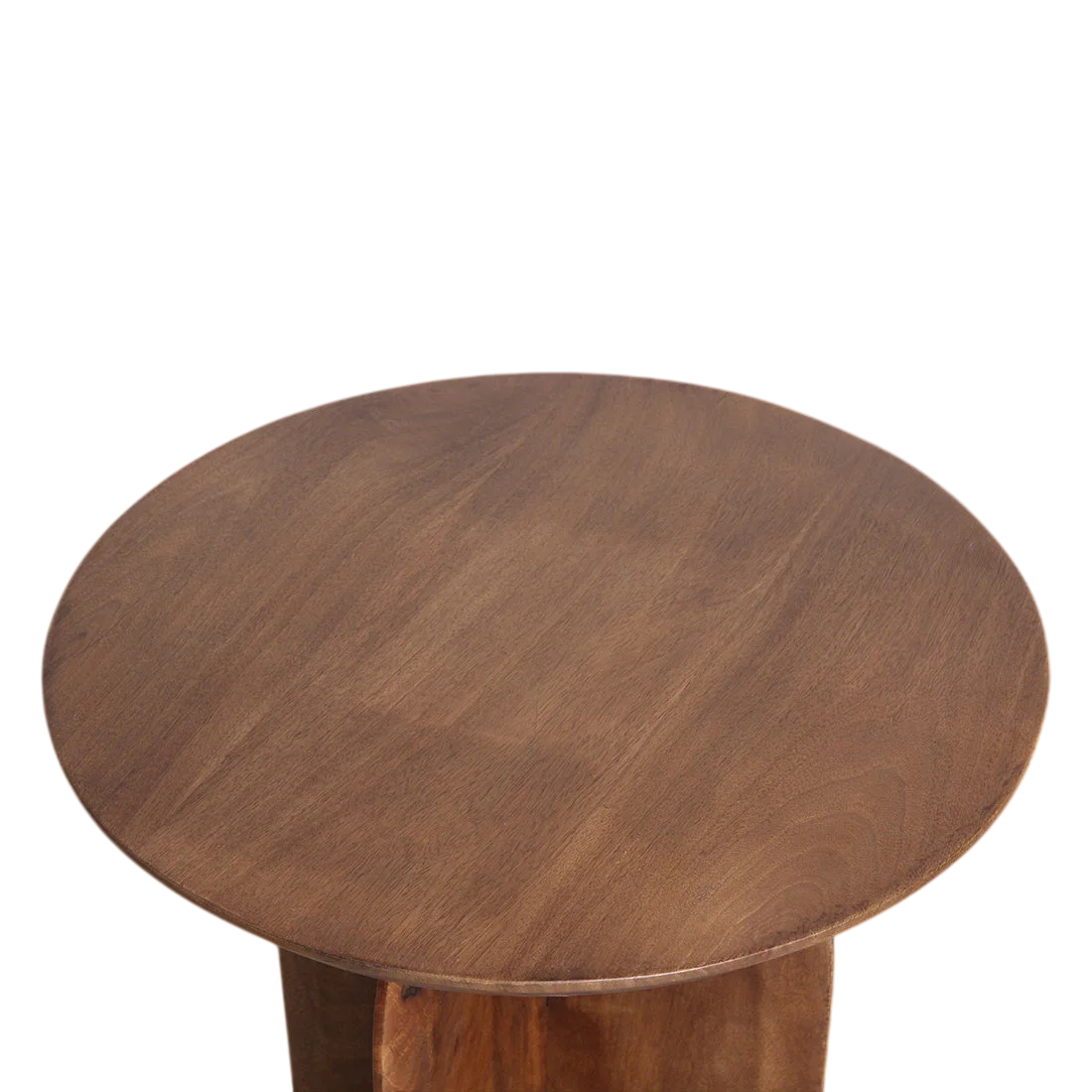 Table d’appoint ronde en manguier brun, Ø50 cm