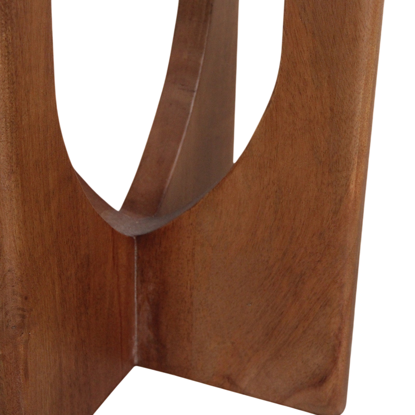 Table d’appoint ronde en marbre noir et bois sculpté – H50 cm