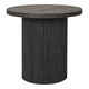 Table d’appoint ronde en MDF brun foncé ø48x45 cm