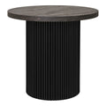 Table d’appoint ronde en MDF brun foncé ø48x45 cm