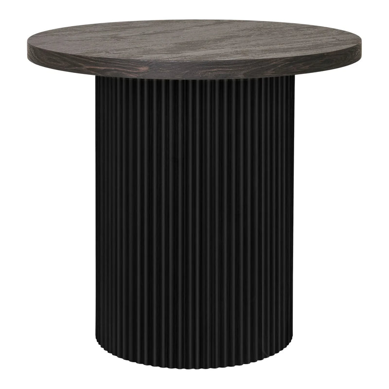 Table d'appoint ronde en MDF brun foncé ø48x45 cm