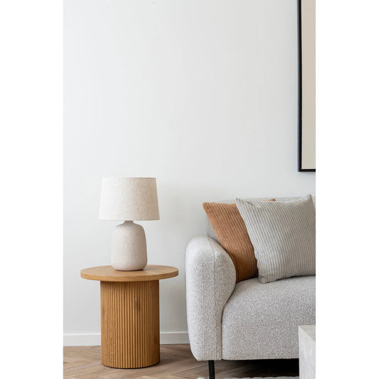 Table d’appoint ronde en MDF naturel ø48x45 cm