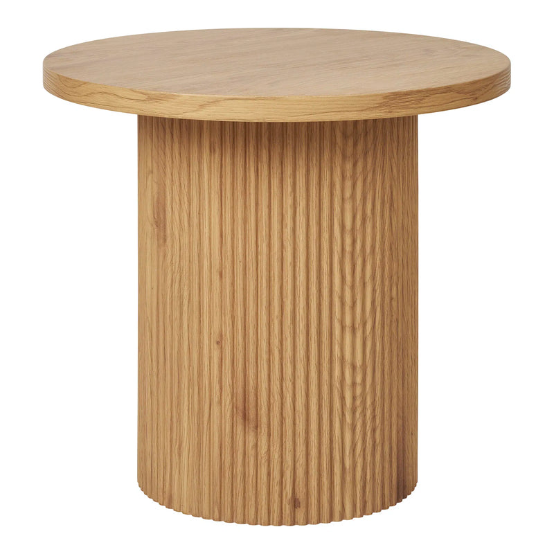 Table d’appoint ronde en MDF naturel ø48x45 cm