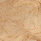 Table d’appoint en teck massif blanc naturel organique 45x45 cm avec veinures