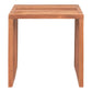Table d’appoint en teck naturel 40x40 cm bois carré