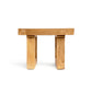 Table d’appoint en teck récupéré naturel, mobilier écologique et élégant