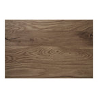 Table haute en chêne fumé avec base métal noir 70x70 cm